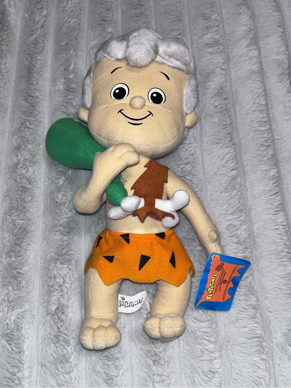 The Flintstones Hannah Barbera Bam Bam Rubble Toy Works 15" Plush Figure Toy